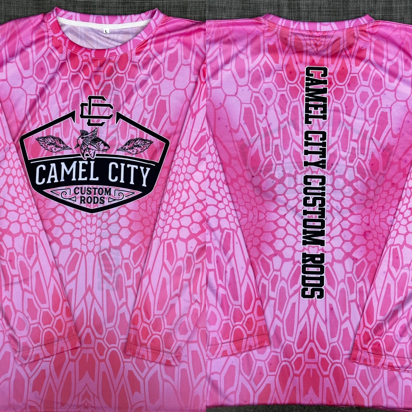 Long Sleeve Fishing Shirt (Camel City Logo)
