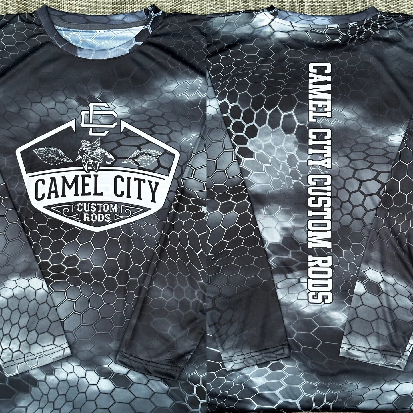 Long Sleeve Fishing Shirt (Camel City Logo)