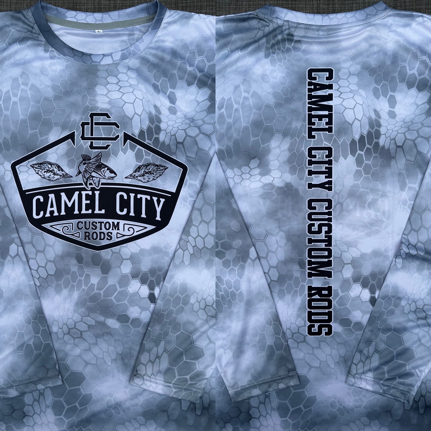 Long Sleeve Fishing Shirt (Camel City Logo)