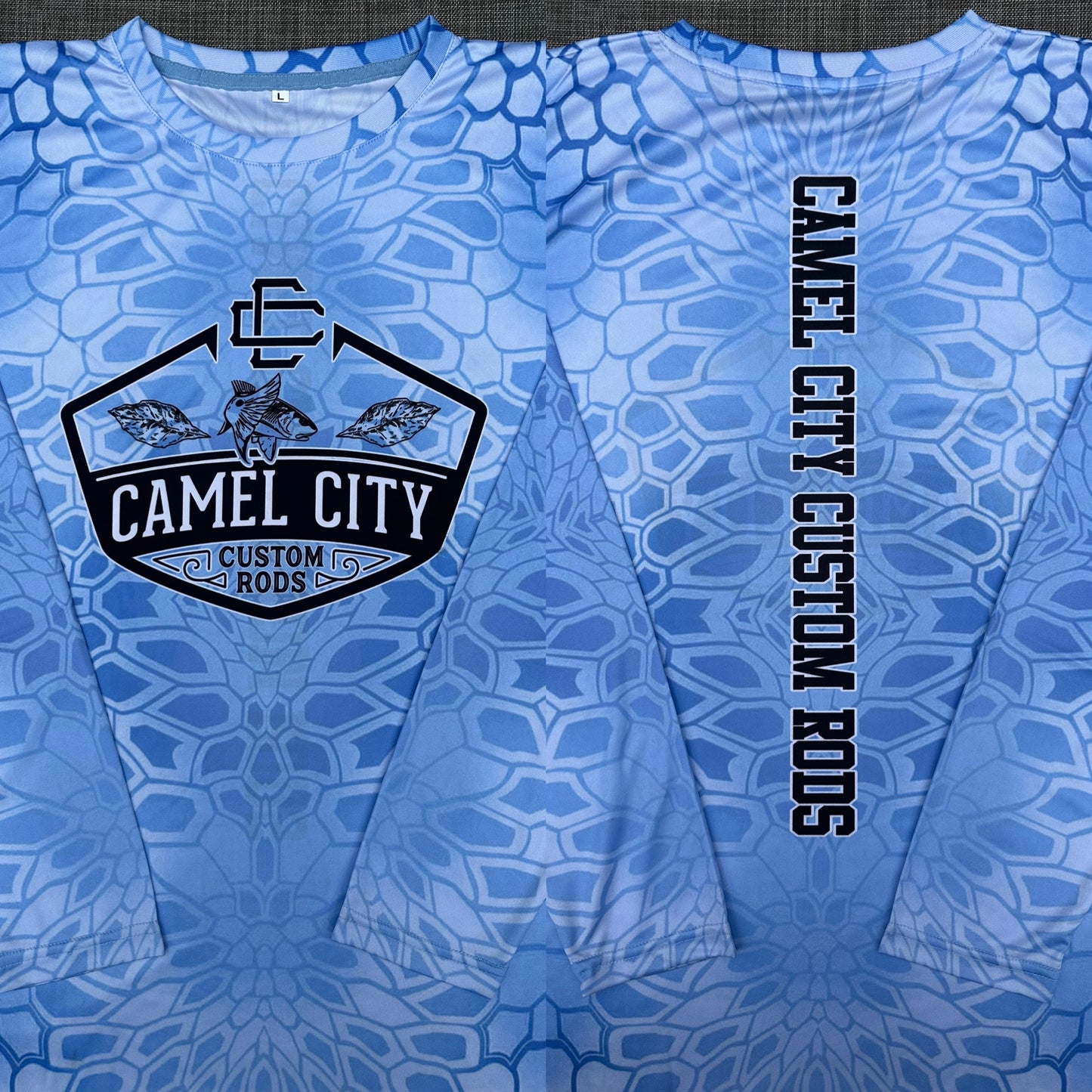 Long Sleeve Fishing Shirt (Camel City Logo)
