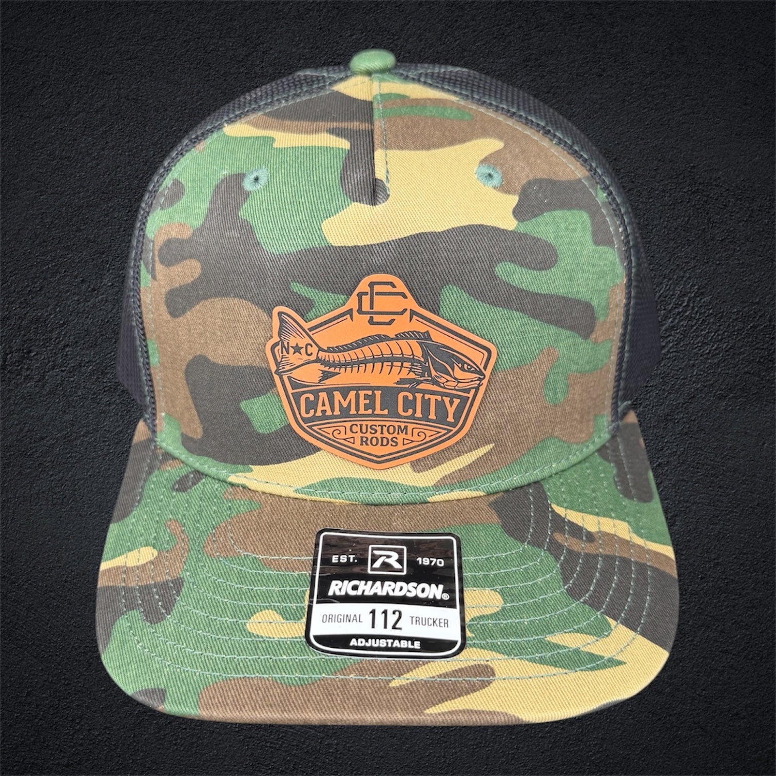 Camel City Leatherette Patch Hat – Camel City Custom Rods
