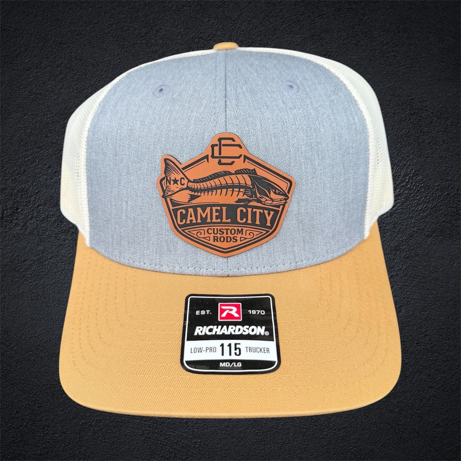 Camel City Leatherette Patch Hat – Camel City Custom Rods